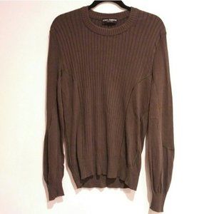 Dolce & Gabbana Men's crew neck ribbed sweater medium med m